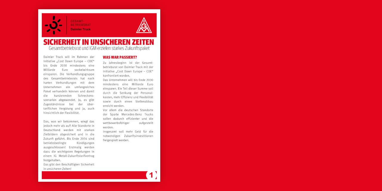 Sicherheit für die Zukunft